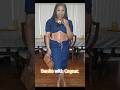 Denim Dress Accented with Cognac #grwm #makeuplipstick #amazon #fashion