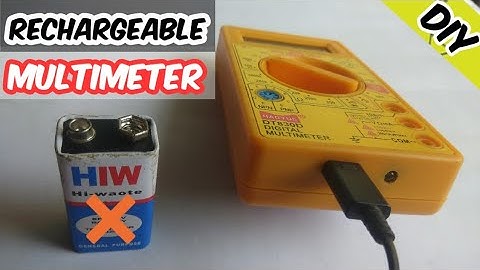 DIY Rechargeable Multimeter Get Rid of low battery problem in multimeter