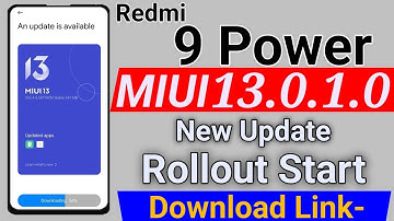 Redmi 9 Power MIUI 13.0.1.0 New Update Rollout Start with Android 12 | Redmi 9 Power MIUI13 Update
