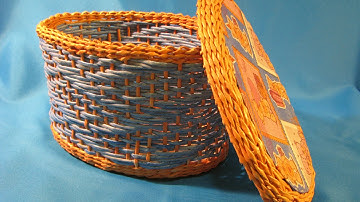 Newspaper weaving. The “waves” pattern. Part 2.