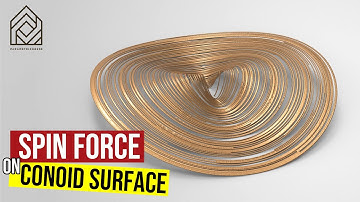 Spin Force On Conoid Surface