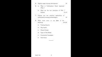 BWEF - 002     December 2022 Question Paper