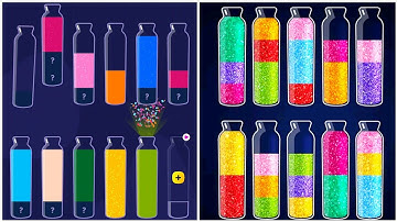Get Color Water Sort Gameplay 17 , Android Games ios Walkthrough Simulator Think Brain Puzzle