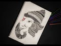 Ganesha drawing  easy zentangle art  how to draw ganesha  mandala art