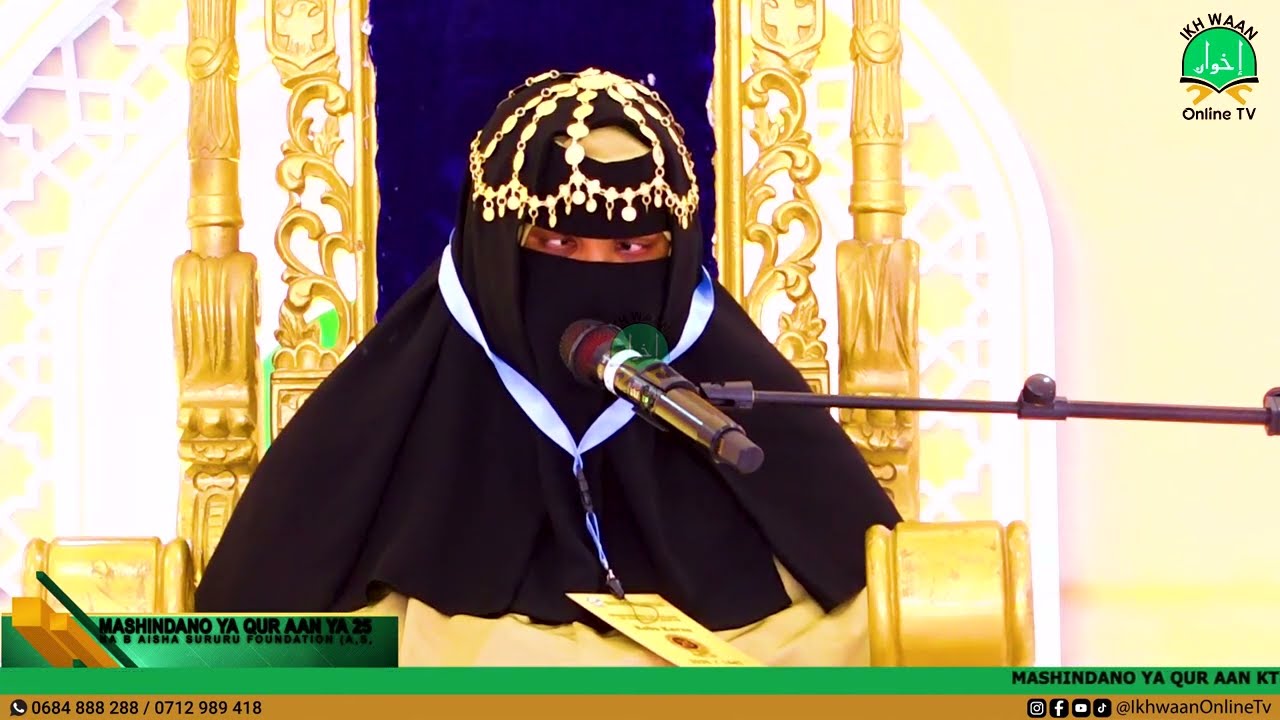 MLEMAVU WA MACHO UKHT TIME MUHAMMED MWINYI KUTOKEA TANGA AWA MSHINDI WA KWANZA KTK MASHINDANO YA KIT