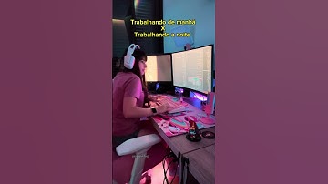 Trabalhar de manhã x de noite #dev #programador #programacao #frontend #backend #kibum.png #tech