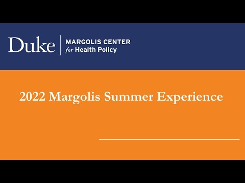 Duke-Margolis Center Summer Experience Program Retrospect by Jonathan Barber