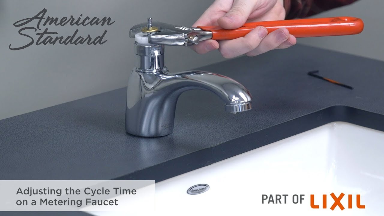 Adjusting The Cycle Time On A Metering Faucet Youtube