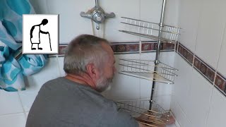 Assembling a Beldray 3 shelf tension bathroom caddy