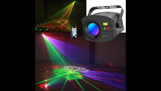 Party Lights DJ Disco Lights, Sound Music Activated Strobe Dance Floor Stage Laser Beam Lighting