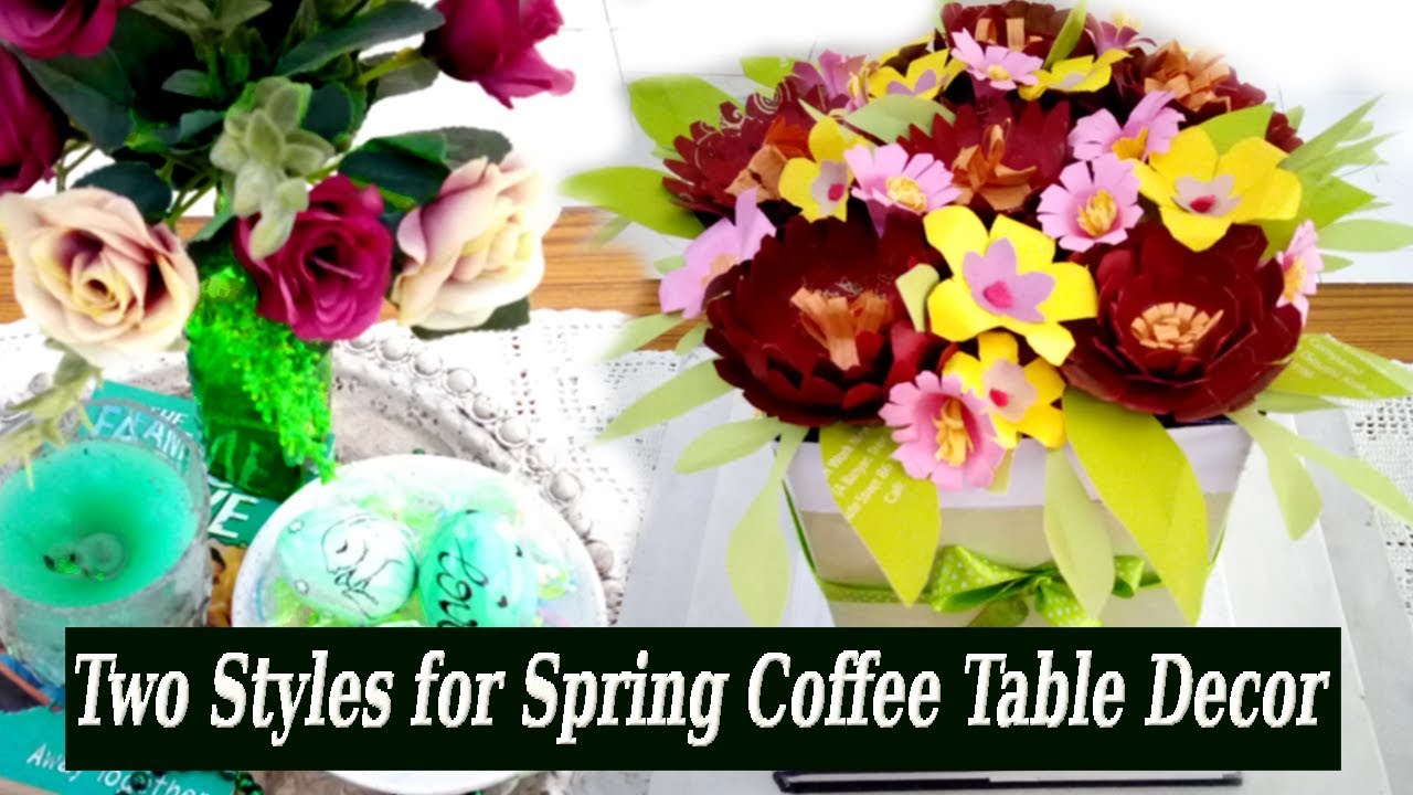 Two Easy Spring Coffee Table Decor / Spring Decorate with Me