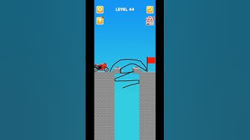 draw bridge🌉 level 44 #game #shortvideo #shortsfeed #shorts