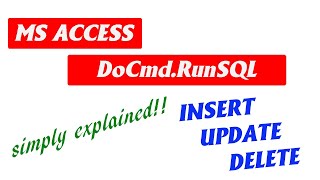 Mastering Access VBA: How to Use DoCmd.RunSQL | Rover