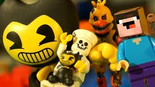 Happy Birthday for BORKA  FNAF vs BENDY vs OONIES vs LEGO Minecraft