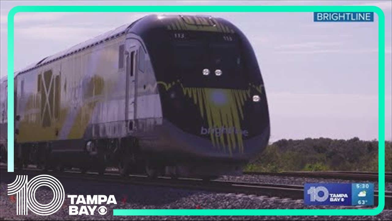 Local leaders push to fast-track Brightline train to Tampa - YouTube