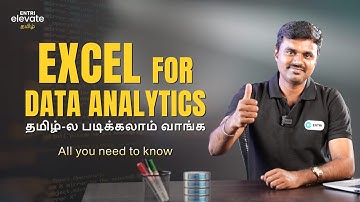 Learn Excel For Data Analytics | All you need to know | Tamil