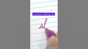 How to write small letter sb | Cursive writing a to z #cursivewriting #handwriting  #shorts #cursive