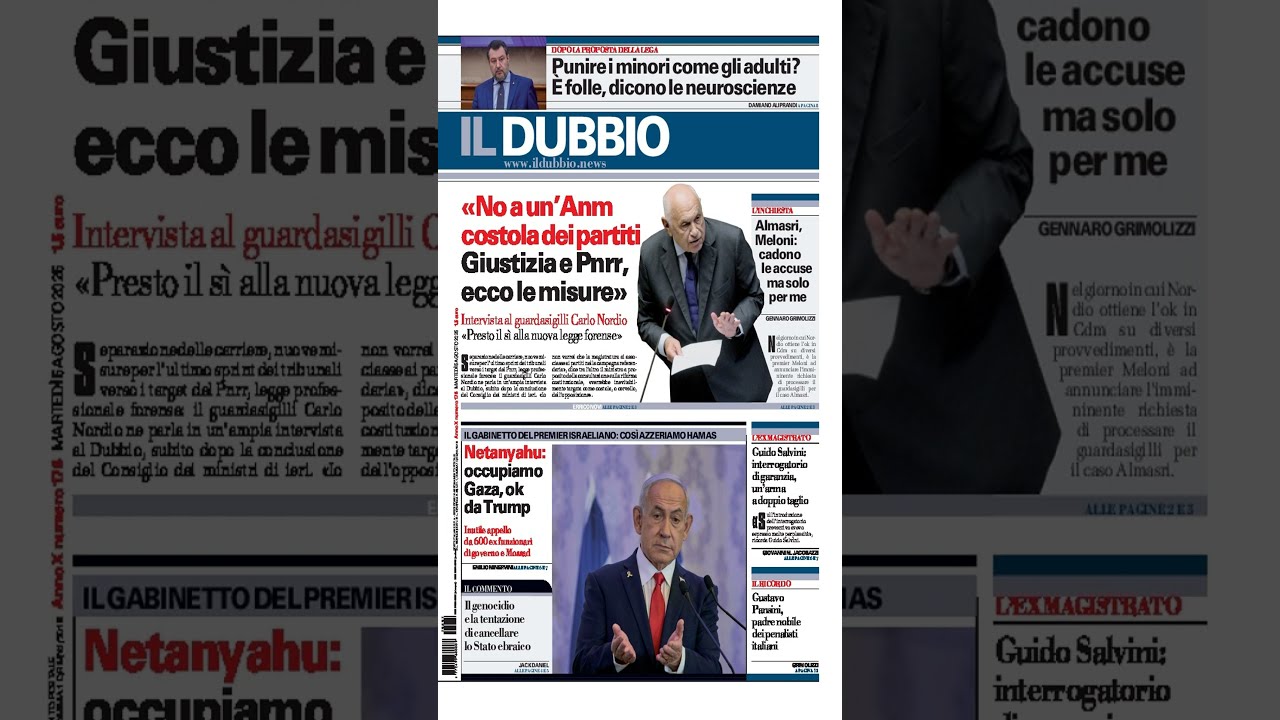 Prime Pagine Quotidiani di Oggi - martedì, 05 agosto 2025 #video #italia #notizie