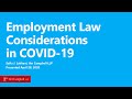 COVID-19 Essential Human Resources Issues: United Way Greater Toronto Webinar Recording