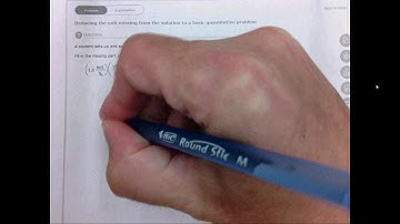 2.5e Deducing the unit missing from the solution to a basic quantitative problem