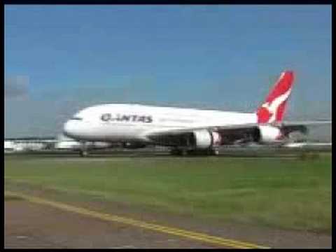 QANTAS A380 Landing At Sydney Airport - 21st Sept 2008