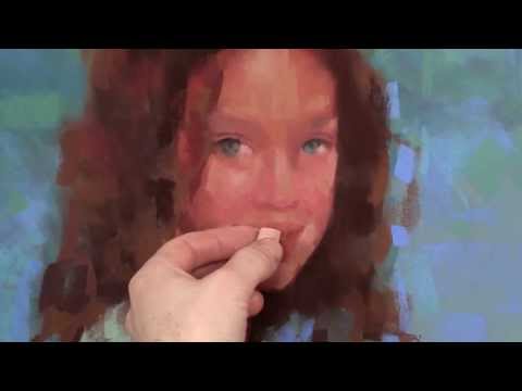 Video: Pastellporträtmalerei, Künstler Alain Picard