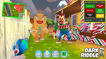 Dark Riddle New Update 15.1 New Story ( Mod Skin GINGER BREAD ) Neighbor Player : Part.6