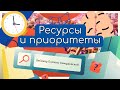 Ресурсы и приоритеты. Вебинар Полины Гавердовской