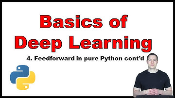 Basics of Deep Learning Part 4: Implementing the Feedforward Algorithm in pure Python cont