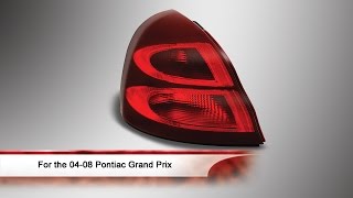 04-08 Pontiac Grand Prix OEM Style Tail Light How To Replace Tail Light Set 2004 2008 Pontiac Grand Prix