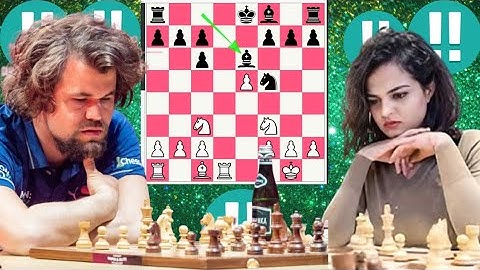 perfect chess game 29, Magnus Carlsen vs Tania Sachdev 6