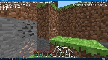 Minecraft Infdev 320 - Broken chunk bug