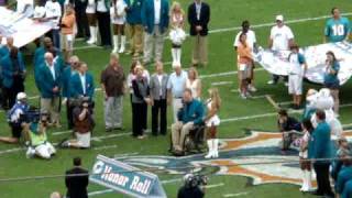 Doug Betters n Bob Baumhower induction into Dolphins Ring of Honor 12-14-2008
