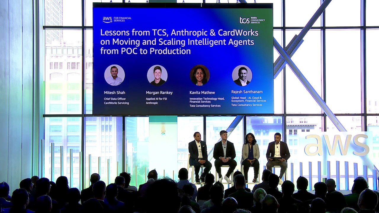 AWS FSI NYC 2026 - Lessons from TCS, Anthropic & CardWorks