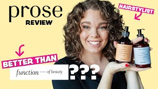 HAIRSTYLIST Prose Review  Best Custom Hair Care? Function of Beauty Comparison