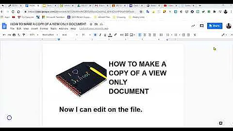 Make A Copy of A View Only Google Doc