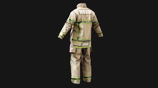 Lafd Firefighter Uniform 3D Model Jacket Shirt - Gta V & Fivem Ready