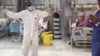 رقصة الكورونا / أطباء وممرضات إيران يتحدون الكورونا بالرقص