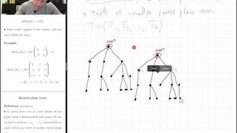 27. Matrix-Tree theorem. Rooted plane trees.