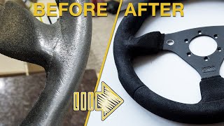 HOW TO CLEAN and RESTORE ALCANTARA STEERING WHEEL. FOR FREE !!! Amazing results!