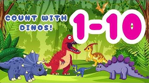 Learn Numbers 1–10 with Dinosaurs 🦖 | Counting Song for Children