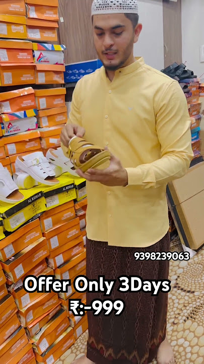 Assalamualaykum New Arba Chappal with Offer Only ₹:-999 17/18/19 October Contact:-9398239063