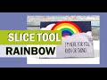 Make a Rainbow with Cricut Slice Tool in Design Space: No Cricut Access Needed