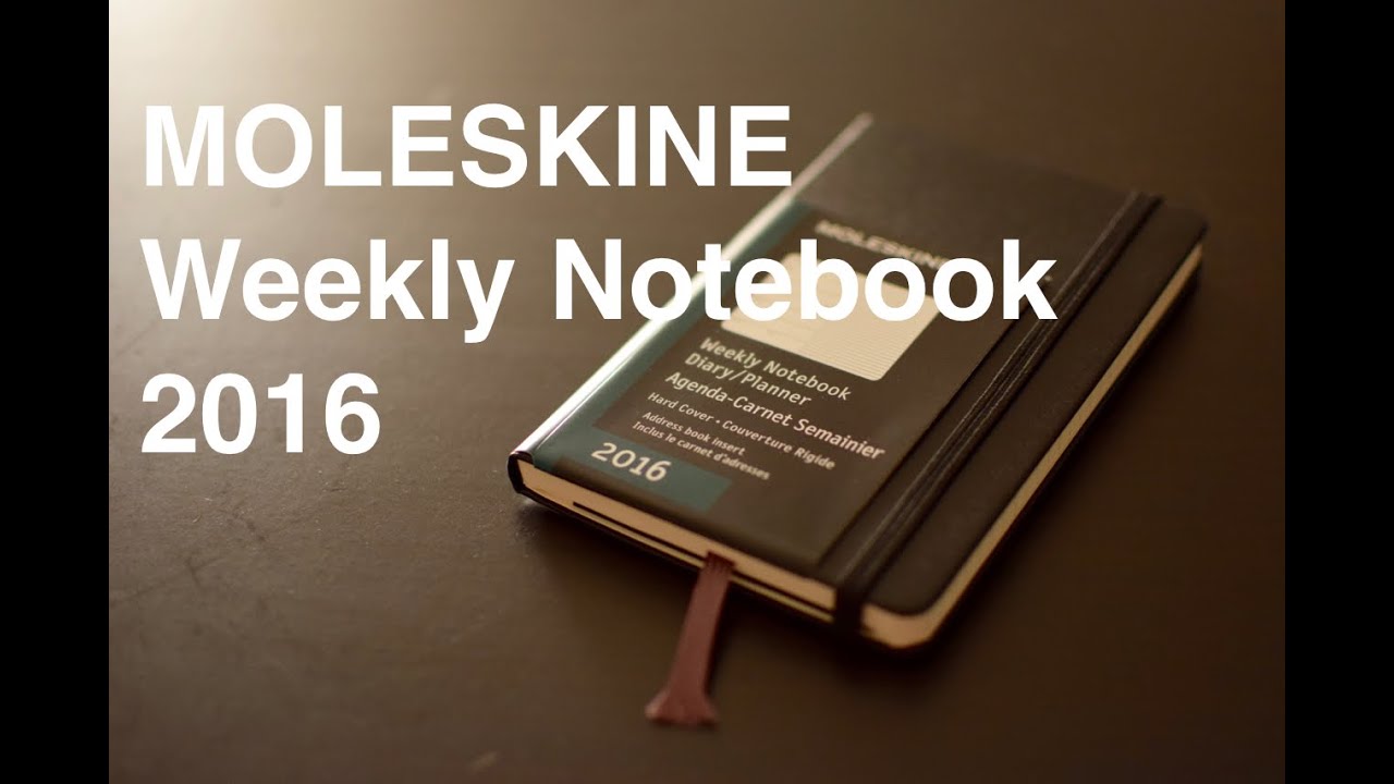 moleskine weekly notebook 2016 12m pocket hard cover youtube