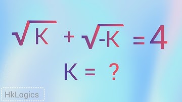 Math Olympiad | Can you solve this ? | Find k = ?