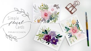 Simple Floral Cards For Any Occasion