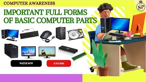 Important Full Forms related to Basic Computer Parts 🖥️👍💯 || Computer Awareness