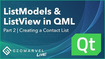 ListModels & ListViews In QML | Part 2 - Creating a Contact List