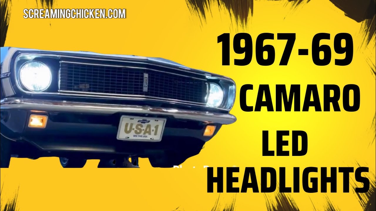 1967 camaro led headlights discount