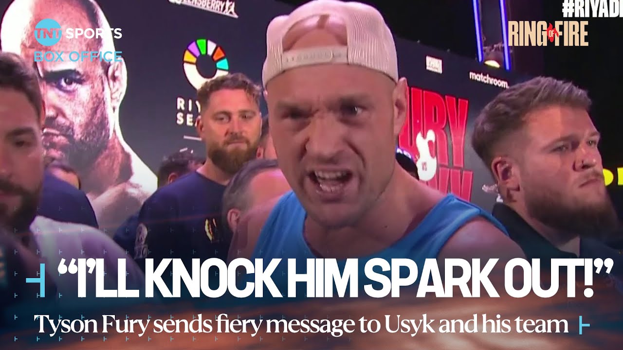 FINAL FACE-OFF CHAOS! 🚨 | Fireworks at Fury vs Usyk weigh-in